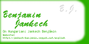 benjamin jankech business card